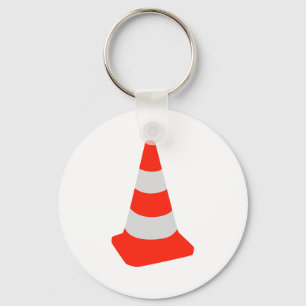 Traffic cone keychain