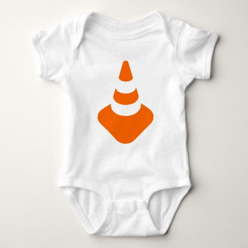 Traffic cone safety pylon Whitch hat marker Baby Bodysuit