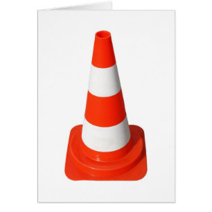Traffic Cone Used Street Road Works Cards