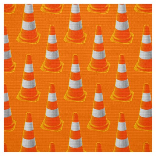 Traffic Cone with Grey Stripes Fabric