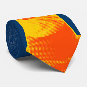 Traffic Cone with Yellow Stripes Neck Tie