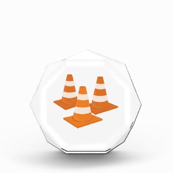 Traffic Cones Acrylic Award by Windmilldesigns at Zazzle