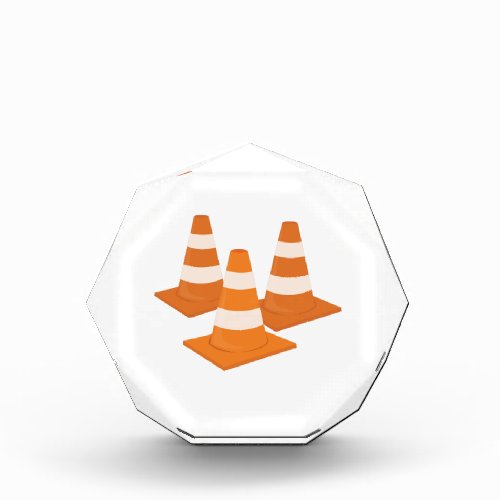 Traffic Cones Acrylic Award