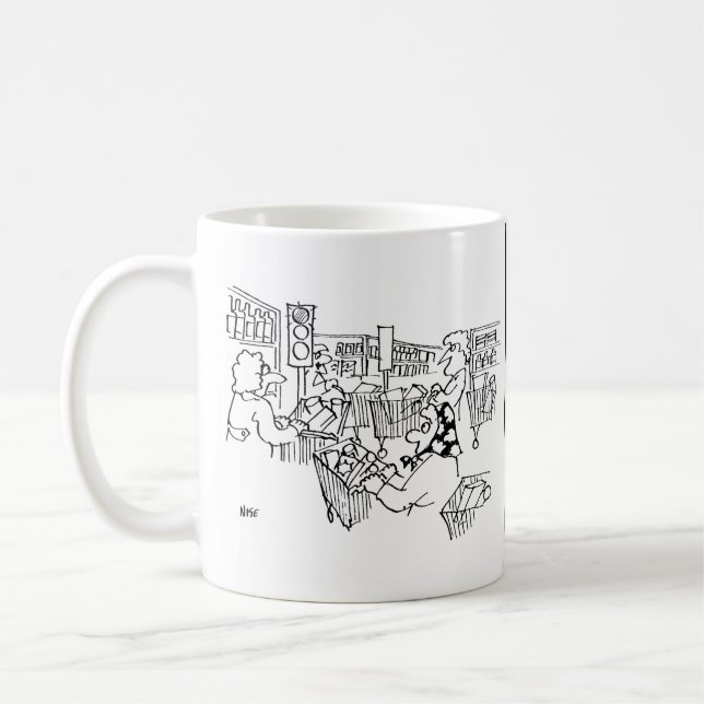 Traffic Control Traffic Lights in a Supermarket Coffee Mug (Left)