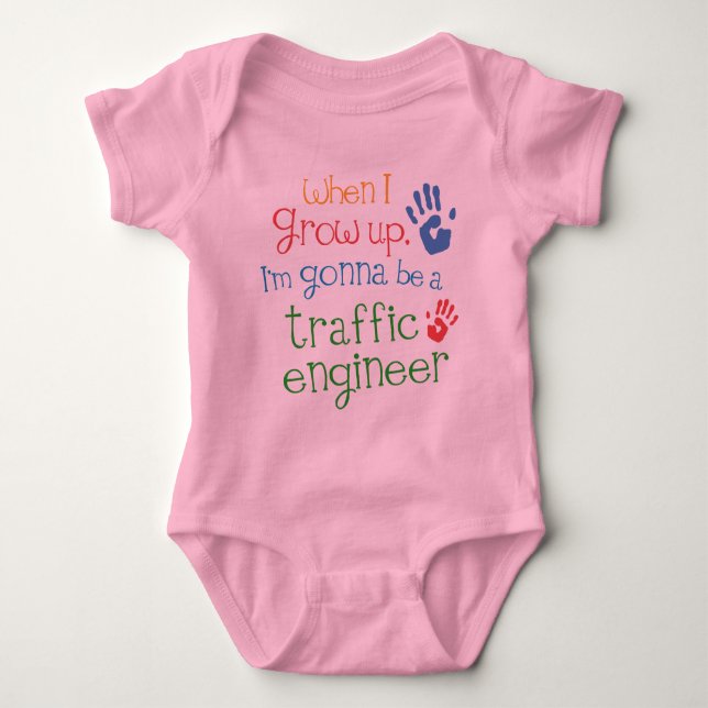 Traffic Engineer (Future) Infant Baby T-Shirt Baby Bodysuit (Front)