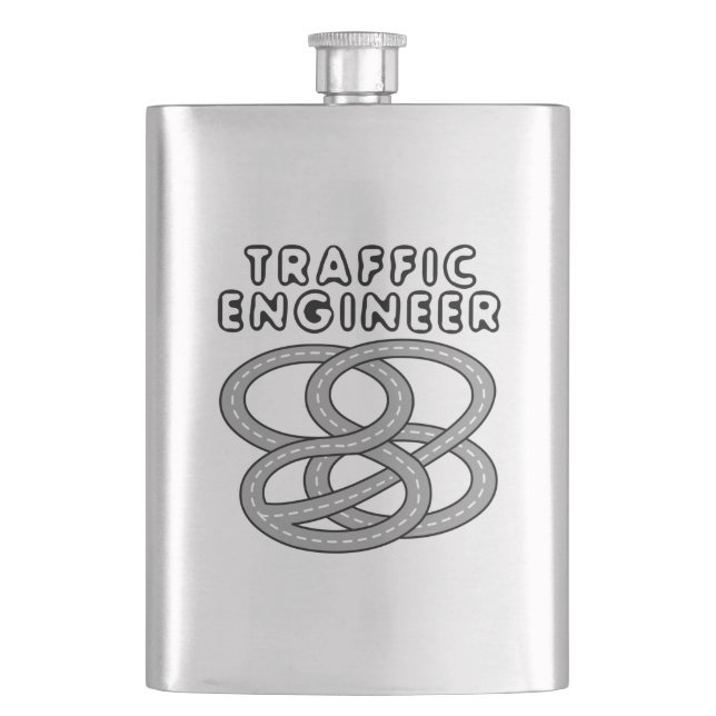 Traffic Engineer Highway Interchange Flask (Front)