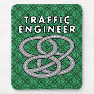 Traffic Engineer Highway Interchange Mouse Pad