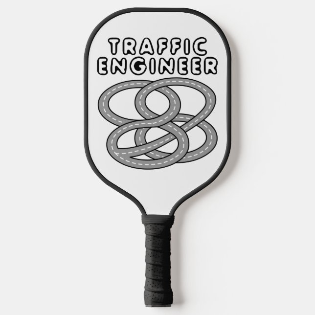 Traffic Engineer Highway Interchange  Pickleball Paddle (Front)