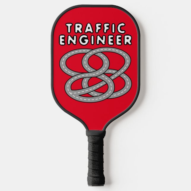 Traffic Engineer Highway Interchange  Pickleball Paddle (Front)