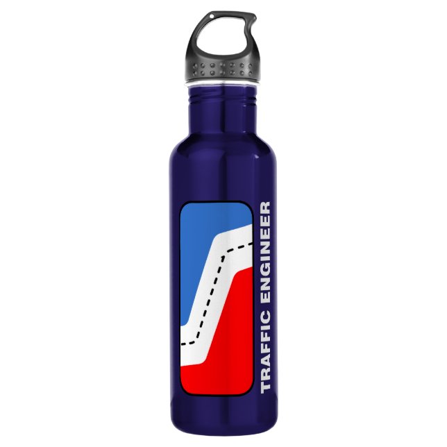 Traffic Engineer League Stainless Steel Water Bottle (Front)