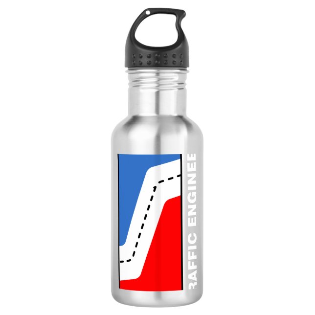 Traffic Engineer League Stainless Steel Water Bottle (Front)