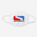Traffic Engineer League White Cotton Face Mask