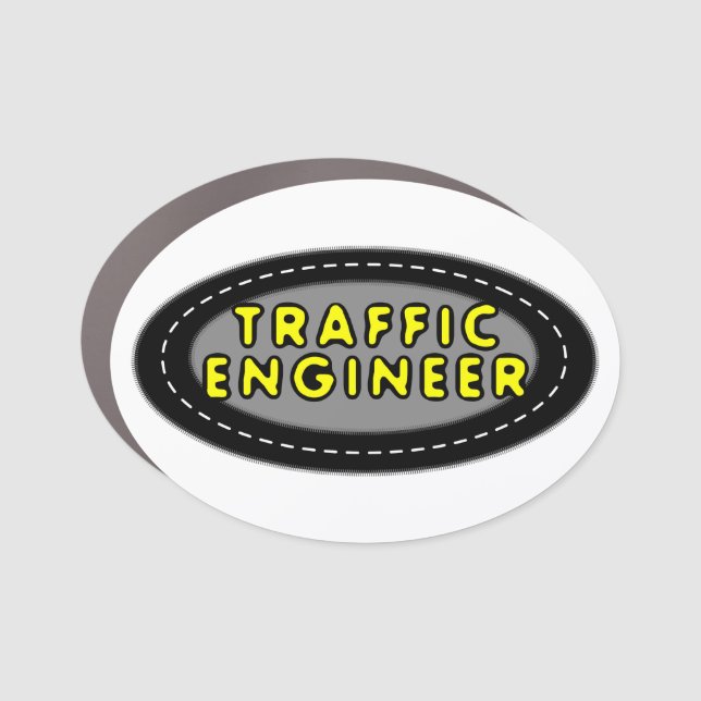 Traffic Engineer Oval  Car Magnet (Front)
