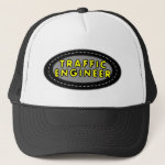 Traffic Engineer Oval  Trucker Hat