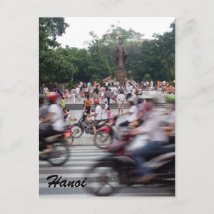 traffic hanoi postcard