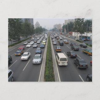 Traffic in Beijing China Postcard