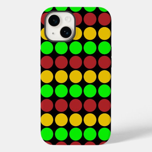 Traffic Light Ahead Caution Road Sign Pattern  Case_Mate iPhone 14 Case