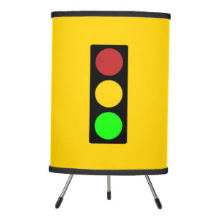 Traffic Light Ahead Caution Road Sign Tripod Lamp