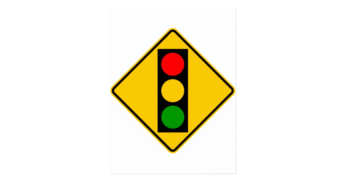 Traffic Light Ahead Sign