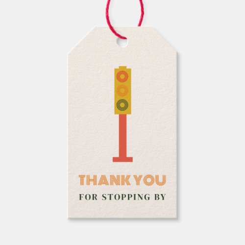 Traffic Light Birthday Party Thank You Gift Tags