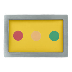 Traffic light colors circles Belt Buckles