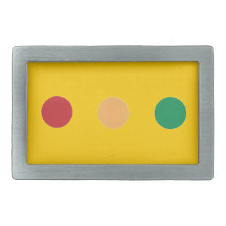 Traffic light colors circles Belt Buckles
