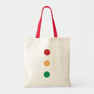 Traffic light colors circles Canvas Bags
