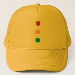 Traffic light colors circles Hats