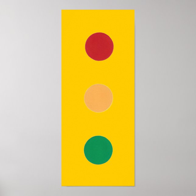 Traffic light colors circles Posters (Front)