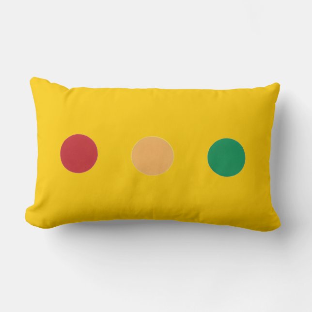 Traffic light colors circles Rectangle Pillows (Front)