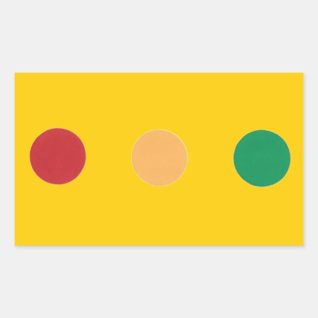 Traffic light colors circles Stickers (Front)