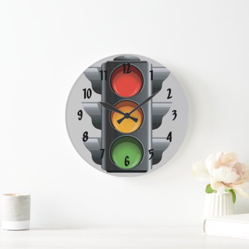 traffic light wall clock