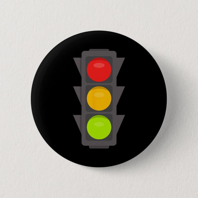 Traffic Light Halloween Costume Stop Go Red Yellow Button (Front)
