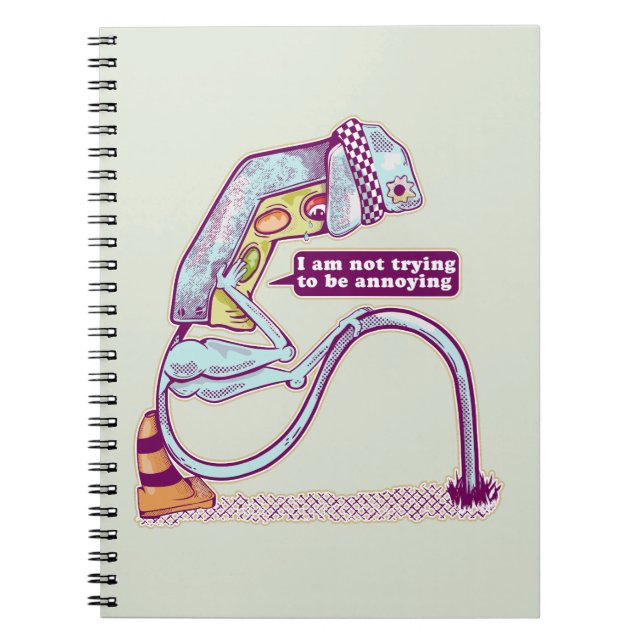 Traffic light looking sad notebook (Front)