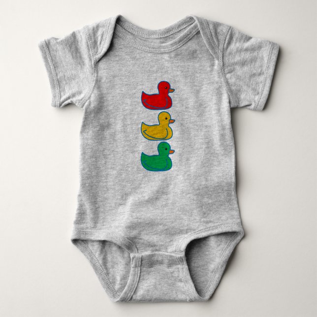 Traffic light rubber ducky bodysuit (Front)