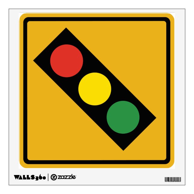 Traffic Light Sign Wall Graphic (Front)