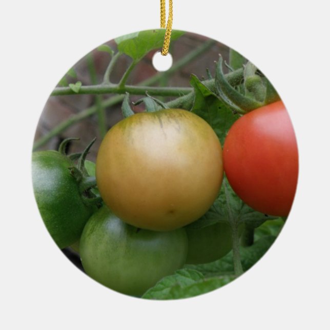Traffic Light Tomatoes Ornament (Front)