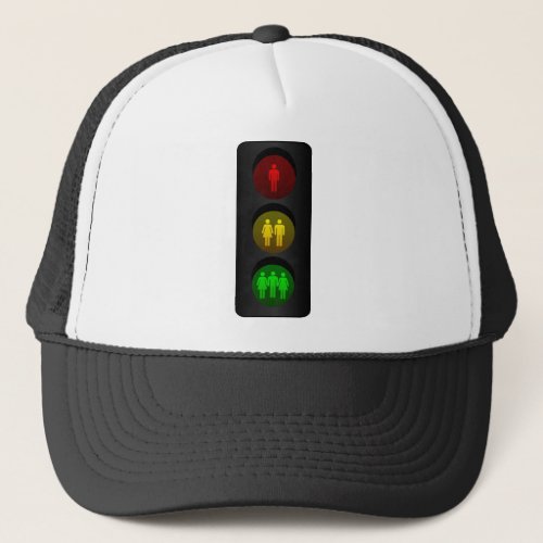 Traffic light trucker hat