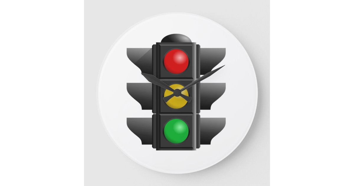 Traffic Lights Clock Zazzle