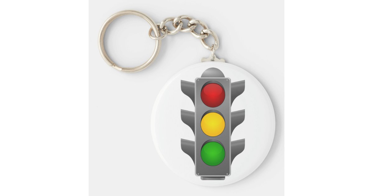 Traffic Lights Keychain Zazzle