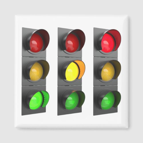 Traffic lights magnet