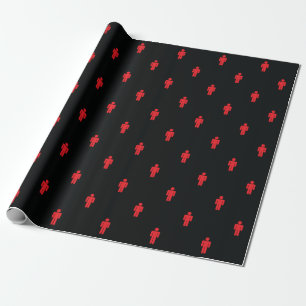 Traffic Lights Man Wrapping Paper
