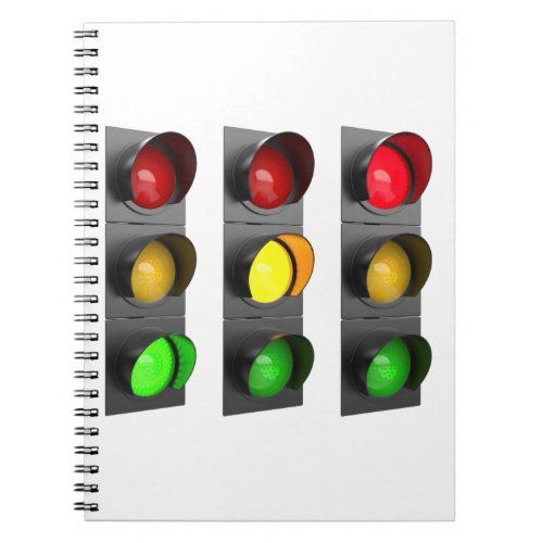 Traffic lights notebook