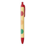 Traffic lights red yellow green custom pens
