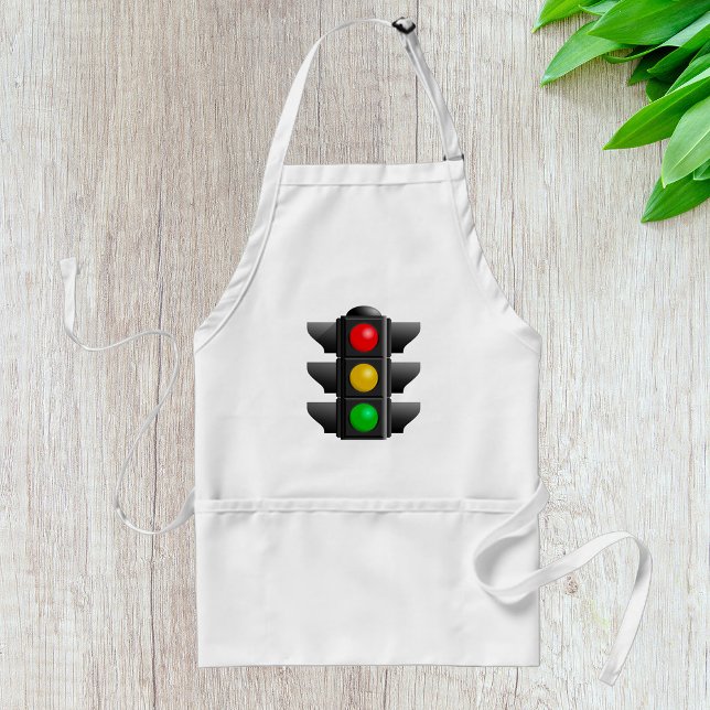 Traffic Lights Red Yellow Green Signal Adult Apron (Creator Uploaded)