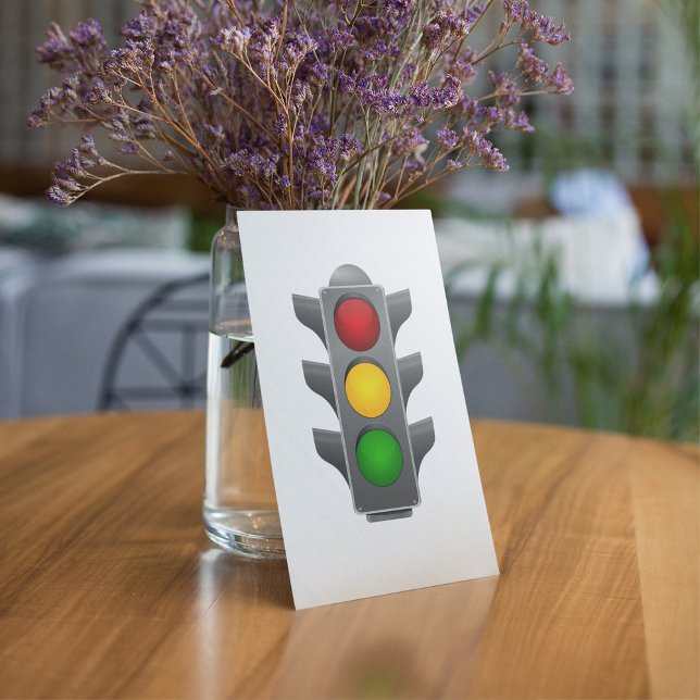 Traffic Lights Red Yellow Green Signal Invitation (Creator Uploaded)