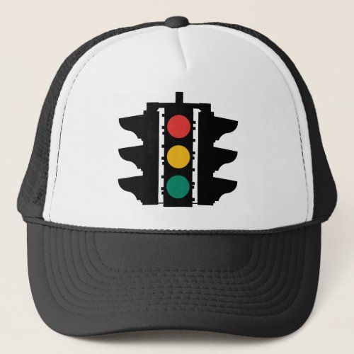 Traffic Lights Street Sign Trucker Hat