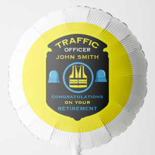 Traffic Police Officer Retirement Gift Balloon