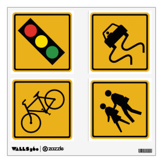Traffic Sign Wall Graphic Set