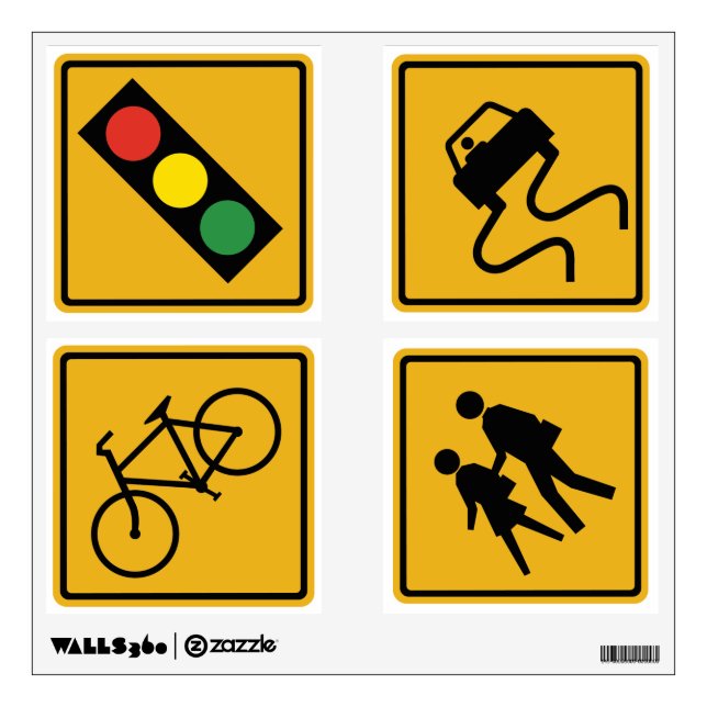 Traffic Sign Wall Graphic Set (Front)
